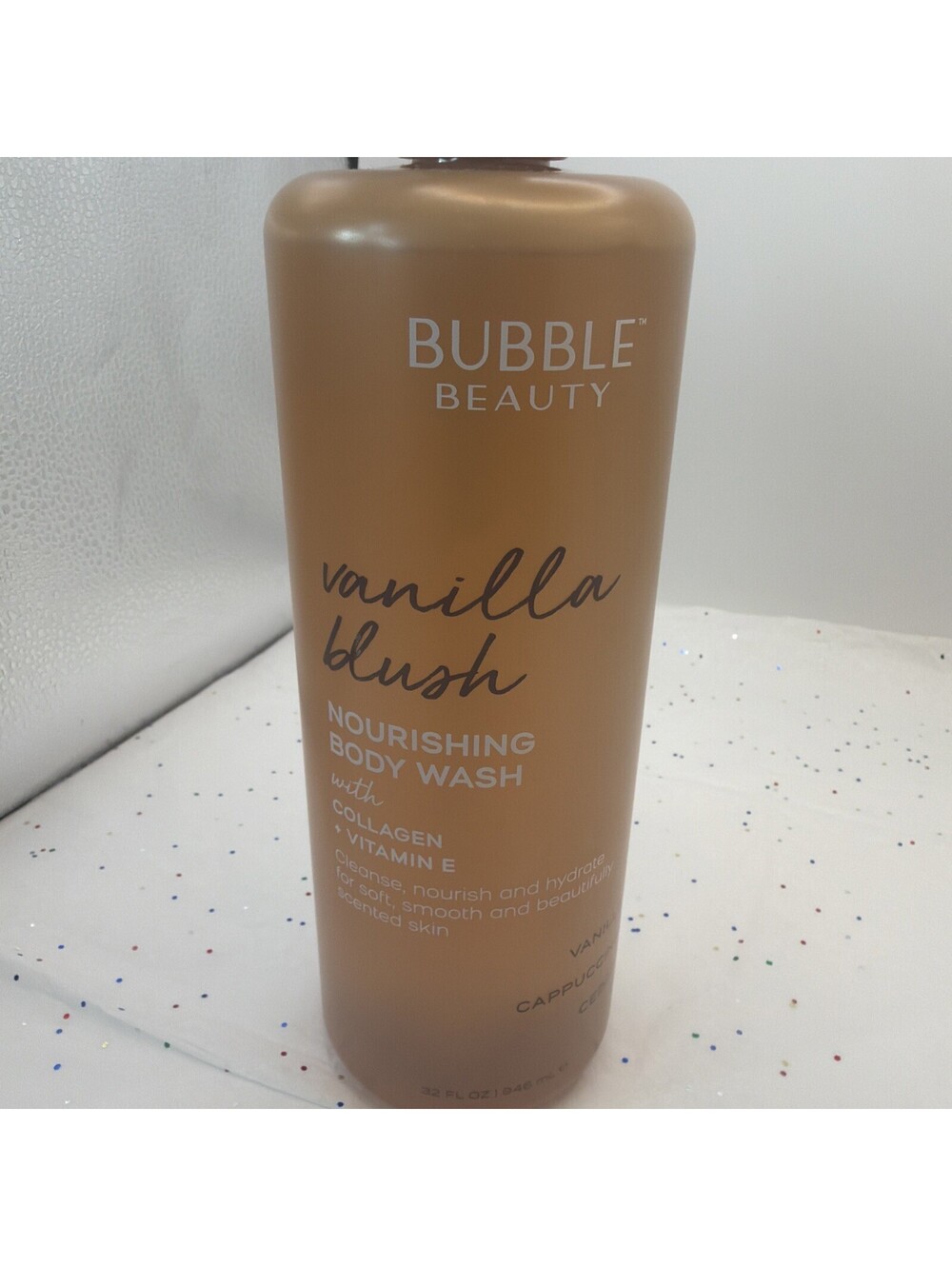 Bubble Beauty Vanilla Blush Body Wash With Collagen Vitamin E 32 fl oz New